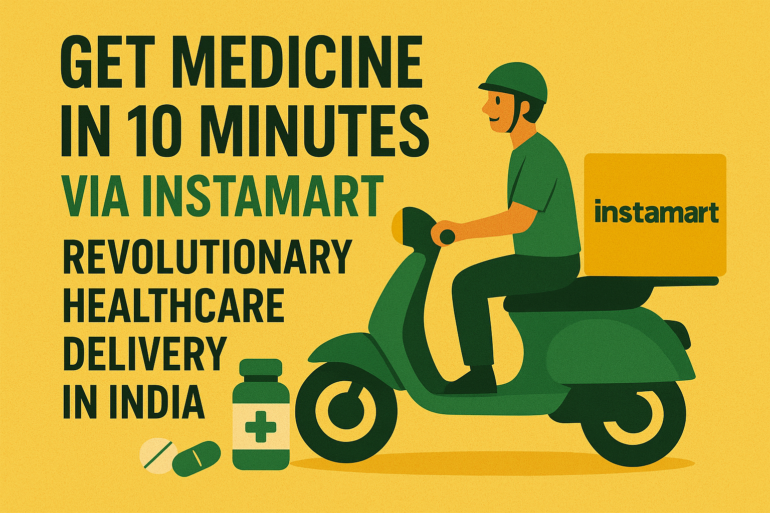 Get Medicine in 10 Minutes via Instamart: Revolutionary Healthcare Delivery in India